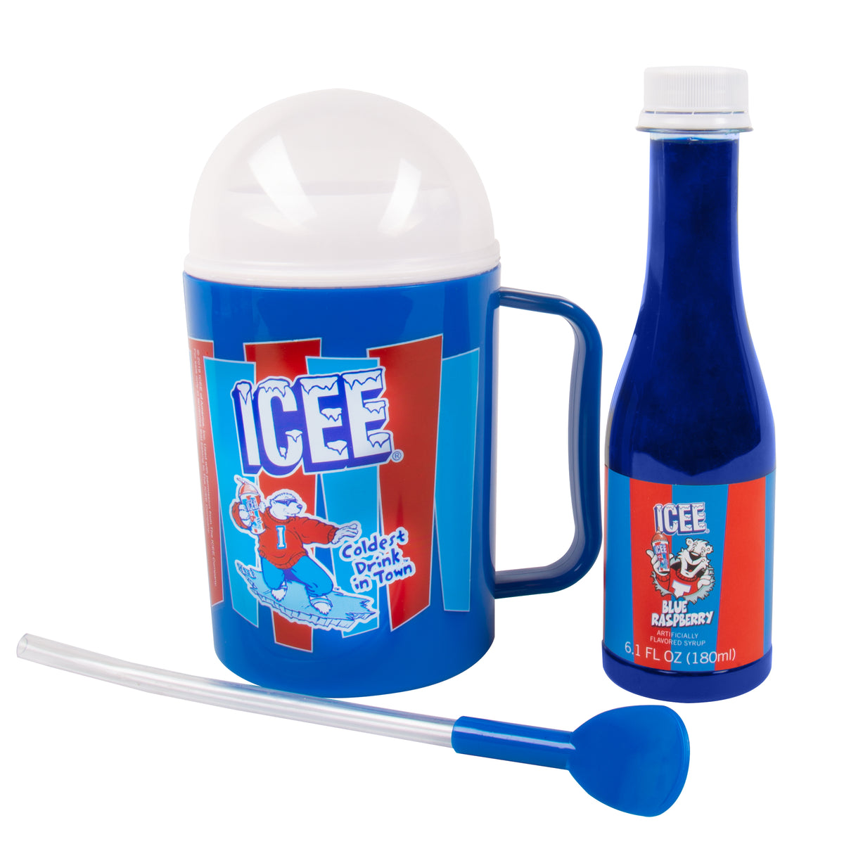 Icee Making Cup And Blue Raspberry Syrup Set 4740