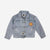 Smile Rainbow Patched Denim Jacket