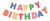 Rainbow Happy Birthday Banner