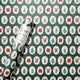 Green Cameo Christmas Wrapping Paper