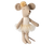 Ballerina mouse, Little sister - Off white