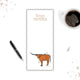 Texas Longhorn Notepad