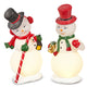 12" LIGHTED RETRO SNOWMAN