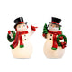 8" LIGHTED RETRO SNOWMAN