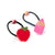 Apple and Pencil Pink Hair Ties