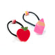 Apple and Pencil Pink Hair Ties