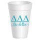 Delta Delta Delta - ΔΔΔ - Styrofoam Cups - 10 Pack