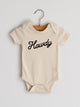 Cream Howdy Modern Organic Baby Bodysuit