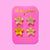 Mini Claw Hair Clips - Stars - Gold Confetti