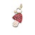 Hand-Painted Toadstool Bag Charm + Keychain