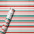 Red Green and Pink Christmas Stripes Wrapping Paper Roll