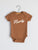 Camel Organic Howdy Modern Baby Bodysuit