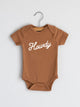 Camel Organic Howdy Modern Baby Bodysuit