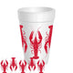 Crawfish Wrap Styrofoam cups - 10 Pack