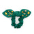 Baylor University Green Logo Bow Scrunchie