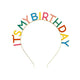 Rainbow 'it's My Birthday' Headband