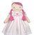 Knit Girl Doll with Heart Smocked Dress