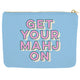 Get Your Mahj On Mahjong Zipper Canvas Pouch |