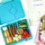 Snack Size Small Bento Lunch Box Misty Aqua (Rainbow)