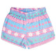 Fair Isle Smiles Plush Shorts