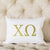 Sorority Gold Initial Accent Pillow