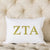 Sorority Gold Initial Accent Pillow