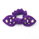 Tcu Purple Logo Bow Scrunchie