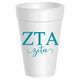 Zeta Tau Alpha - Zta - Styrofoam Cups - 10 Pack