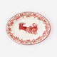 Yuletide "Enamel" Oval Platter, Melamine, 17"