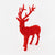 Flocked Red Deer, Lg, PVC, 32"