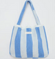 Beach Towel 2-in-1 Tote Bag Le Weekend Mid Blue Cream