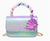 Purple Mermaid Pearl Handle Seashell Bag