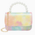 Tie Dye Crocodile Pearl Handle Bag