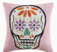 Pink Skull Hook Pillow