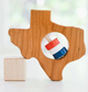 Texas State Wooden Baby Toy Rattle