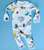 Baby Romper, Dogs Print Fall Organic Newborn Clothing