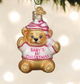 Baby Girl's First Teddy Bear Ornament