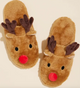 Rodolph Christmas Fuzzy Slippers