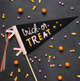 Trick or Treat Felt Pennant Banner