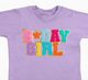 Lilac Birthday Girl Patch T-Shirt