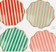 Festive Stripe Side Plate