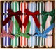 Striped Velvet Bow Crackers