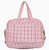 Mauve Quilted Duffel Weekender Bag