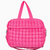 Hot Pink Quilted Duffel Weekender Bag w/ Pass-Thru Slip