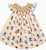 Girls Let's Rodeo Smocked Lattice Dress