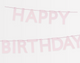 Pink Happy Birthday Scalloped Garland