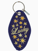 Lucky Star Embroidered Keychain