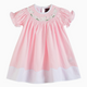 Light Pink Easter Bunny Smocked Bishop Dress