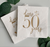 Cheers To 50 Years Cocktail Napkins - Gold On White