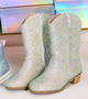 Silver Crystal Cowgirl Boots